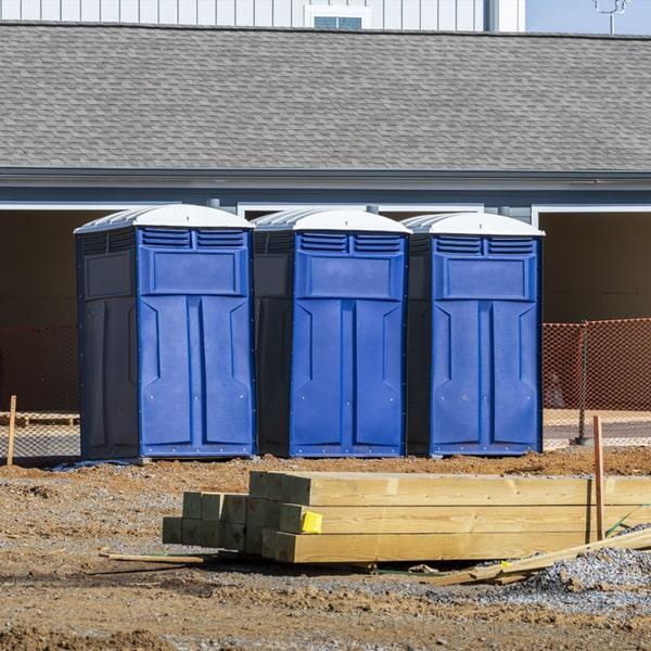 the porta potty needs to be serviced once a week on a work site